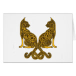 celtic cats 6 bronze gold card