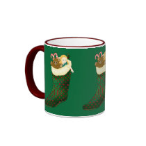 Celtic Christmas Stocking Mugs mugs