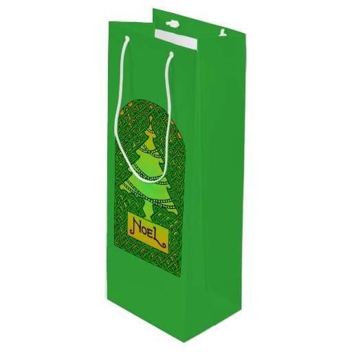 celtic christmas tree wine gift bag zazzle celtic christmas tree wine gift bag zazzle