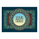 Celtic Circle Border Photo Frame Greeting Card
