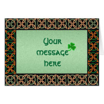 Celtic Circles Greeting Card Template cards