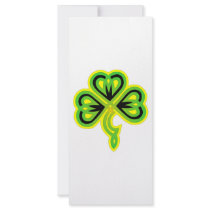Celtic Clover rack cards