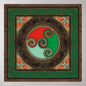 Celtic Color Spirals posters