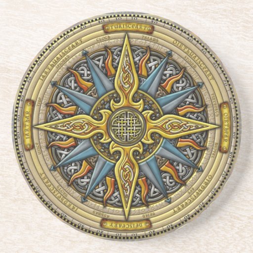 Celtic Compass Coasters Zazzle
