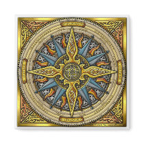 Celtic Compass Square Magnet