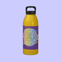 Celtic Cosmos Colorful Knot Symbol Water Bottle water bottles
