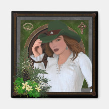 Celtic Cowgirl magnet