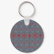 Celtic Cranes & Spirals Keychain, Maroon by Beltain Celtic Cranes & Spirals Keychain, Maroon