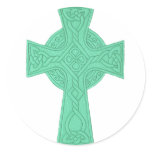 Celtic Cross 3 Green stickers
