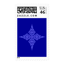 Celtic Cross 5 Blue Stamps