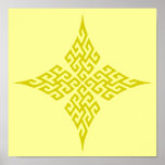 Celtic Cross 5 Gold Poster