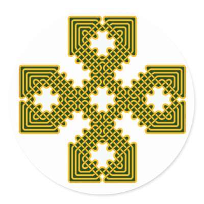 Celtic Cross 8 Gold Sticker by fstasu60 To search for a single meaning for