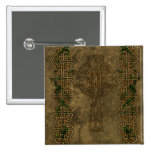Celtic Cross and Celtic Knots Pinback Button