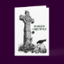 Celtic Cross and Raven Christmas Card