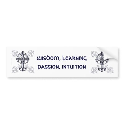 Celtic Cross Bumper Sticker by Rockangel1