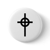 Celtic cross button