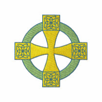 Celtic Cross embroidered shirts