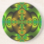 Celtic Cross Fractal Art Beverage Coaster