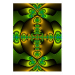Celtic Cross Fractal Art Business Cards
