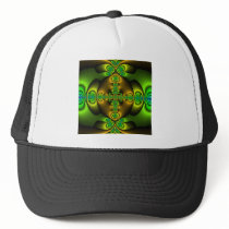 Celtic Cross Fractal Art Trucker Hats
