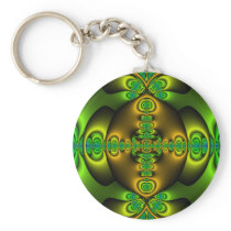 Celtic Cross Fractal Art Key Chains