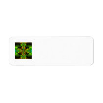 Celtic Cross Fractal Art Custom Return Address Label