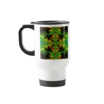 Celtic Cross Fractal Art Mug