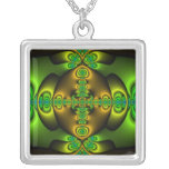Celtic Cross Fractal Art Necklaces