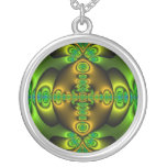 Celtic Cross Fractal Art Necklaces