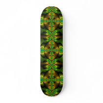 Celtic Cross Fractal Art Skateboard Deck