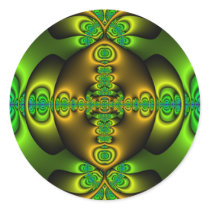 Celtic Cross Fractal Art Stickers
