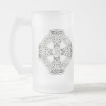 Celtic Cross Frosted Mug