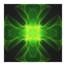 "Celtic Cross Glow" Mandala Stretched Canvas Prints