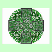 Celtic Cross Green postcards