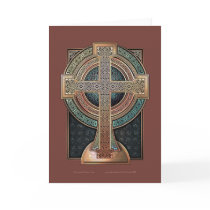 Celtic Cross Greeting Card by Ars_Celtica Celtic Cross Greeting Card