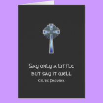 Celtic Cross in Blue - card by Horseshoes3 Celtic Cross in Blue - card