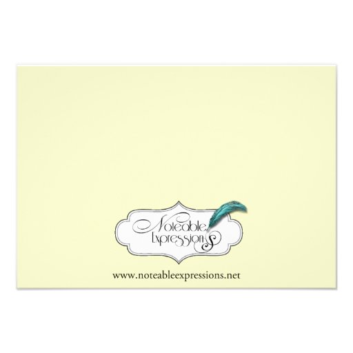 Celtic Cross in Gold Mythic Ivory Wedding Insert Personalized Invite