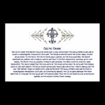 Celtic Cross Info Poster posters