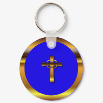 Celtic cross keychain