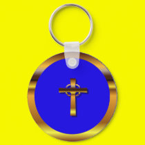 Celtic cross keychain