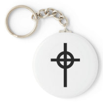 Celtic cross key chain