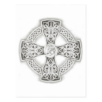 Celtic Cross Knotwork Fantasy Postcard