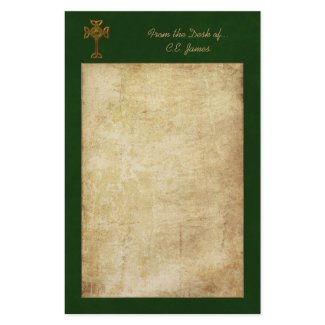 Celtic Cross & Parchment stationery