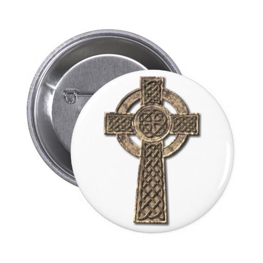 Celtic Cross Pinback Buttons