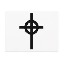 Celtic cross post card