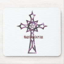 Celtic Cross purple mousepads