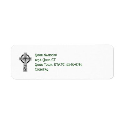 Return Address Labels on Celtic Cross   Return Address Labels From Zazzle Com
