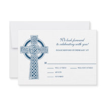 Celtic Cross RVSP Card Announcements