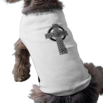 Celtic Cross - Silver Doggie Tee Shirt