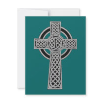 Celtic Cross - Silver invitations